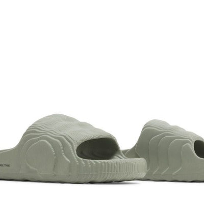 adidas Adilette 22 Slides Silver Green (Women's)