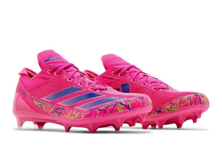 adidas Adizero Electric Zubaz Team Shock Pink Lucid Blue Team Solar Green