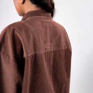 SUPERKICKS | CORDUROY SHIRT { MUD BROWN
