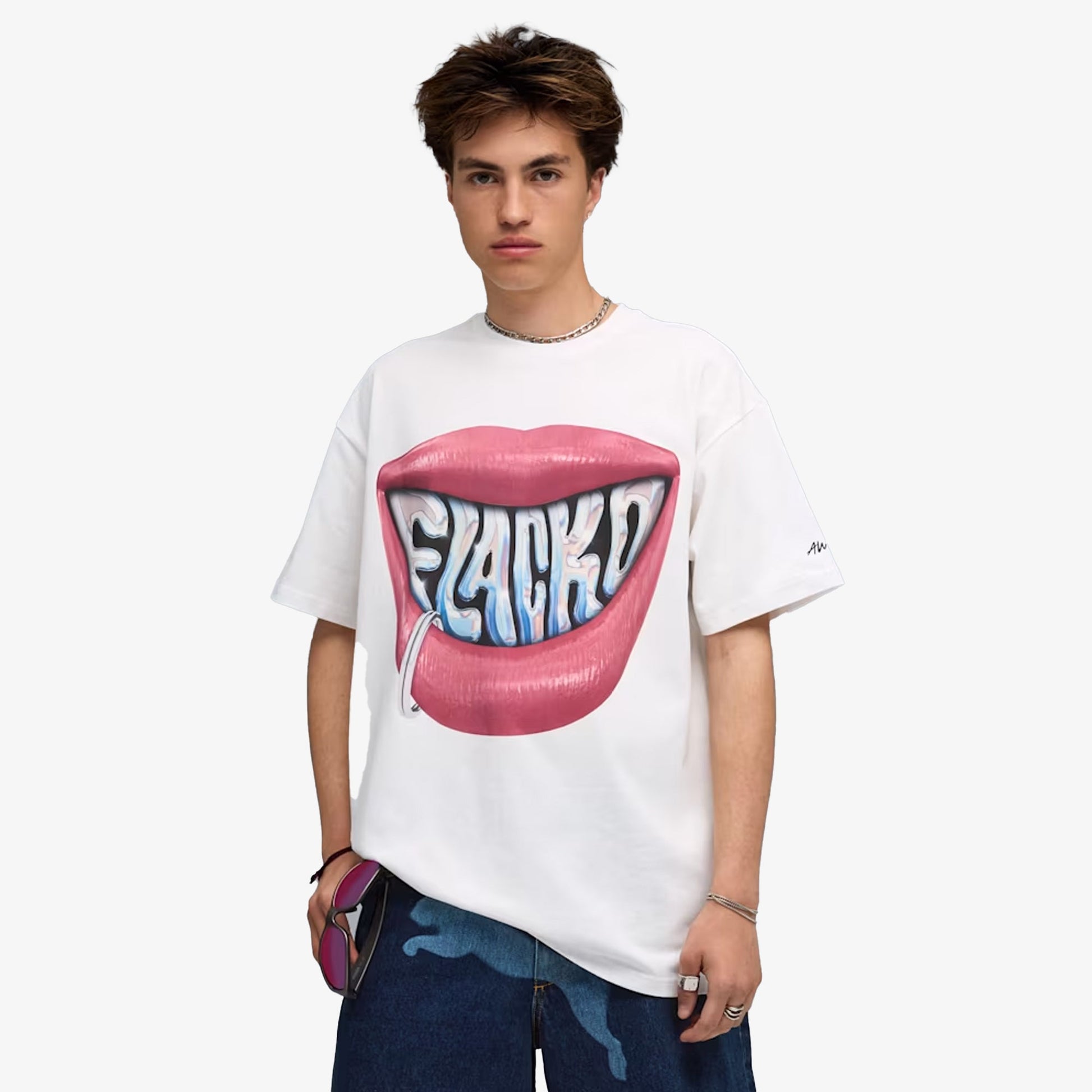 PUMA | A$AP ROCKY x PUMA FLACKO SMILE TEE { PUMA WHITE