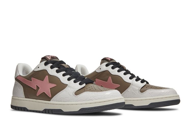 A Bathing Ape Bape Court Sta Brown Pink