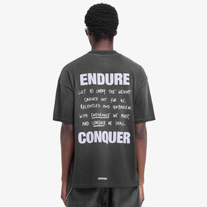 REPRESENT | ATLAS T-SHIRT { STAINED BLACK