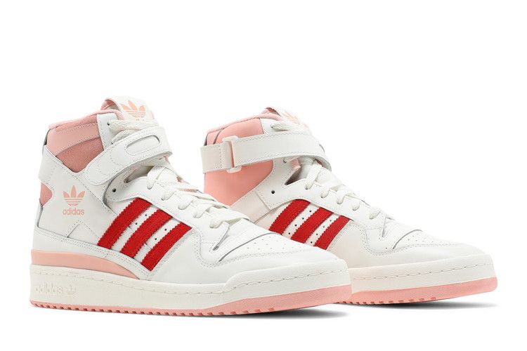 adidas Forum 84 Hi Off White Pink Red