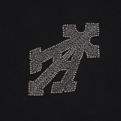 ALMOST GODS | ALMOST GODS TEE IN ZARI EMOBROIDERY { BLACK