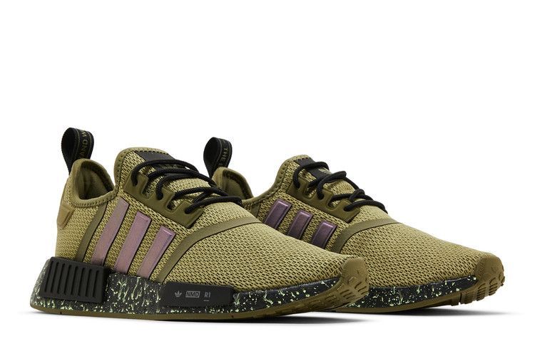 adidas NMD R1 Focus Olive Core Black Green Spark