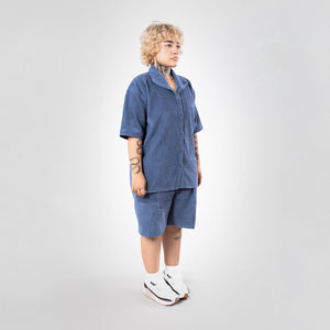 SUPERKICKS | CORDUROY SHIRT { ESTATE BLUE