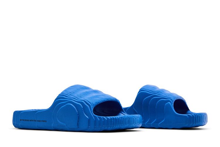 adidas Adilette 22 Slides Blue Bird Core Black