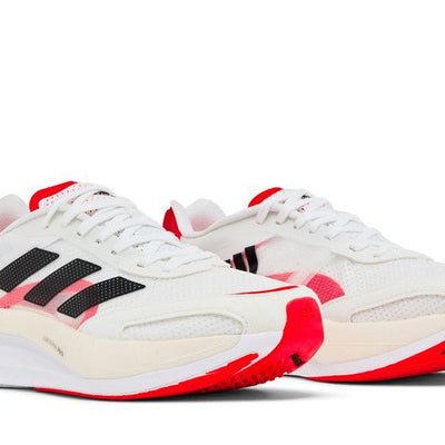 adidas Adizero Boston 10 White Black Solar Red (Women's)