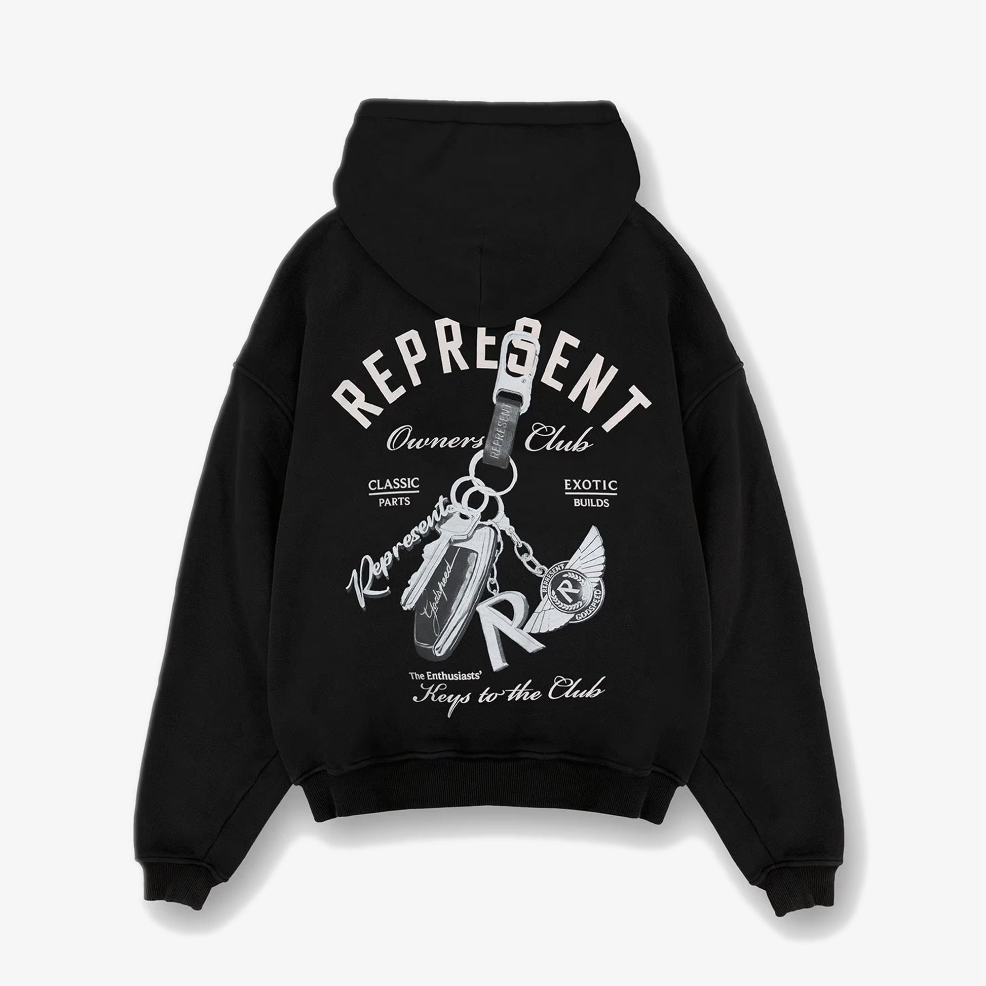 Represent | KEYS TO THE CLUB HOODIE { JET BLACK