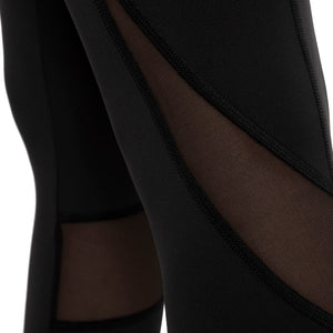 Flaunt Panelled High Rise Active Leggings - Jet Black