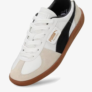 PUMA | PALERMO LTH { PUMA WHITE-VAPOR GRAY-GUM