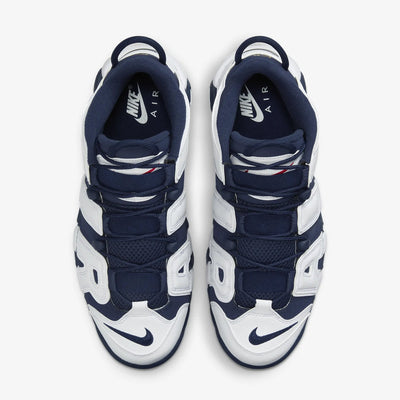 NIKE | AIR MORE UPTEMPO '96 { WHITE/MIDNIGHT NAVY-METALLIC GOLD