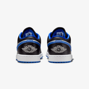 JORDAN | AIR JORDAN 1 LOW { BLACK/WHITE-GAME ROYAL-MTLC PLATINUM