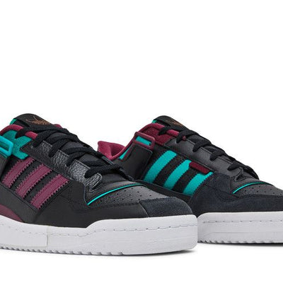 adidas Forum Exhibit Low Black Crimson Green