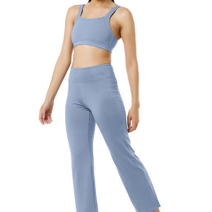 Flaunt Flared High Rise Travel Pants - Tempest