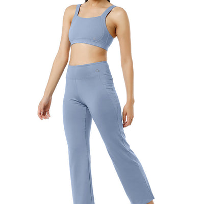 Flaunt Flared High Rise Travel Pants - Tempest