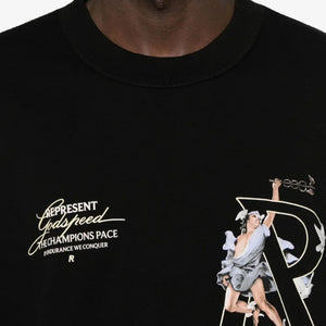 REPRESENT | HERMES T-SHIRT { JET BLACK