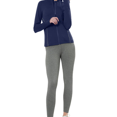 Flaunt Hoodie Full Sleeve Active Jacket - Medieval Blue