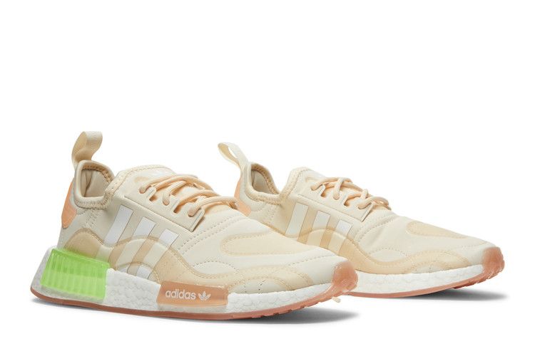 adidas NMD R1 Wonder White Signal Green (Women's)
