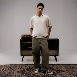 SUPERKICKS | POLO TEE { OFF WHITE