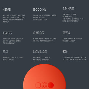 CMF By Nothing | CMF BUDS PRO  { ORANGE