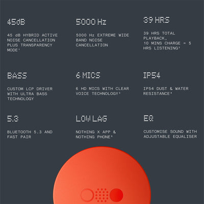 CMF By Nothing | CMF BUDS PRO  { ORANGE