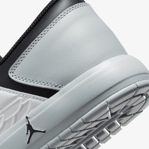 Jordan | NU RETRO 1 LOW  { WHITE/BLACK-LT SMOKE GREY-VARSITY RED