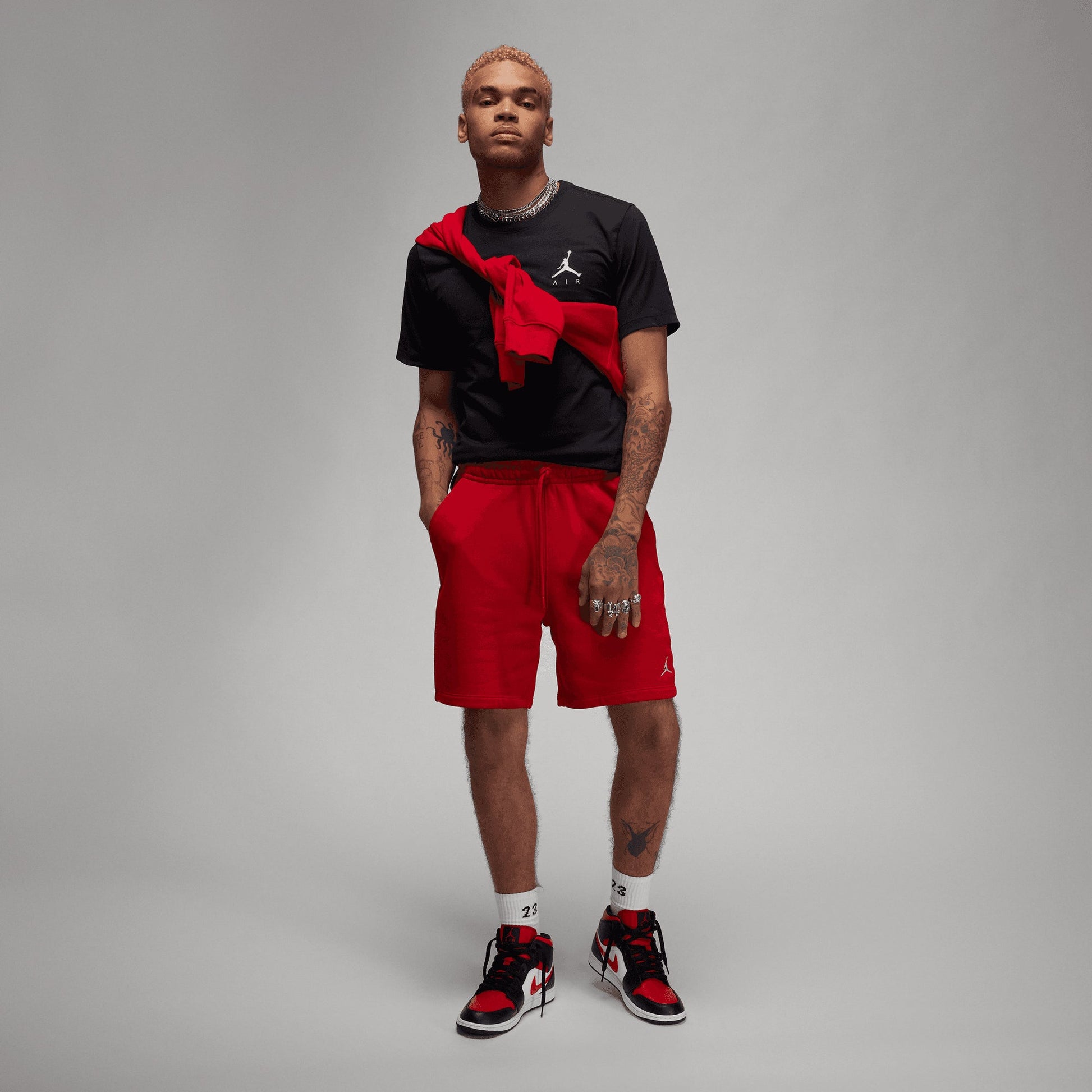 JORDAN | JUMPMAN AIR { BLACK/WHITE