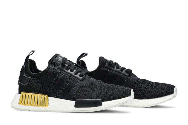 adidas NMD R1 Black Gold Metallic (Women's)