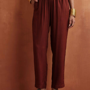 trueBrowns Cola Print Straight Kurta Set