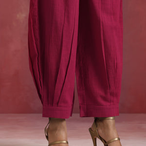 trueBrowns Magenta Cotton Co-ord set