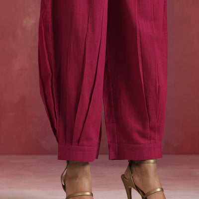 trueBrowns Magenta Cotton Co-ord set