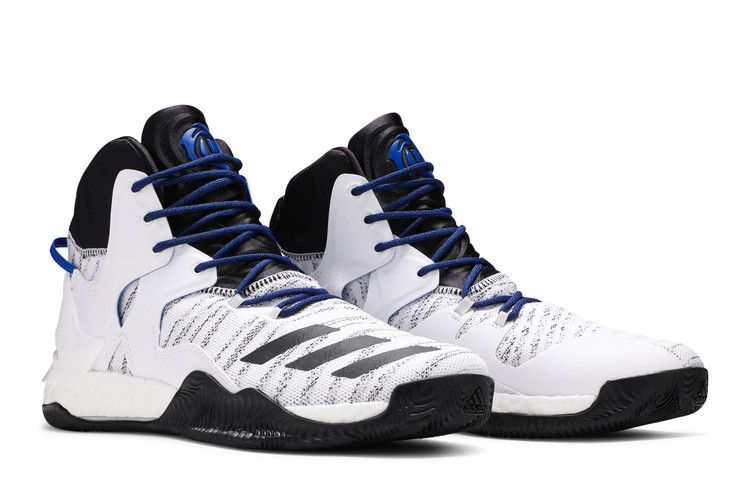 adidas D Rose 7 Primeknit White Black Royal