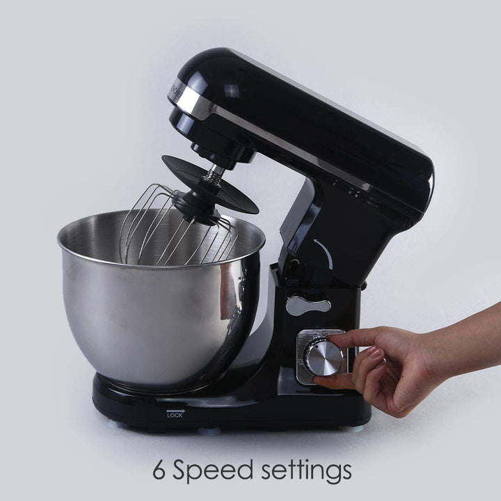 Crimson Edge Die-Cast Metal Kitchen Stand Mixer and Beater