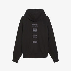 Puma | x PLEASURES HOODIE  { BLACK