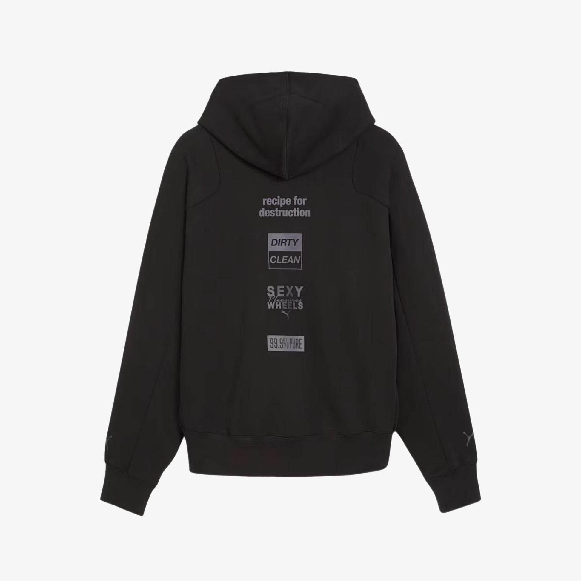 Puma | x PLEASURES HOODIE  { BLACK