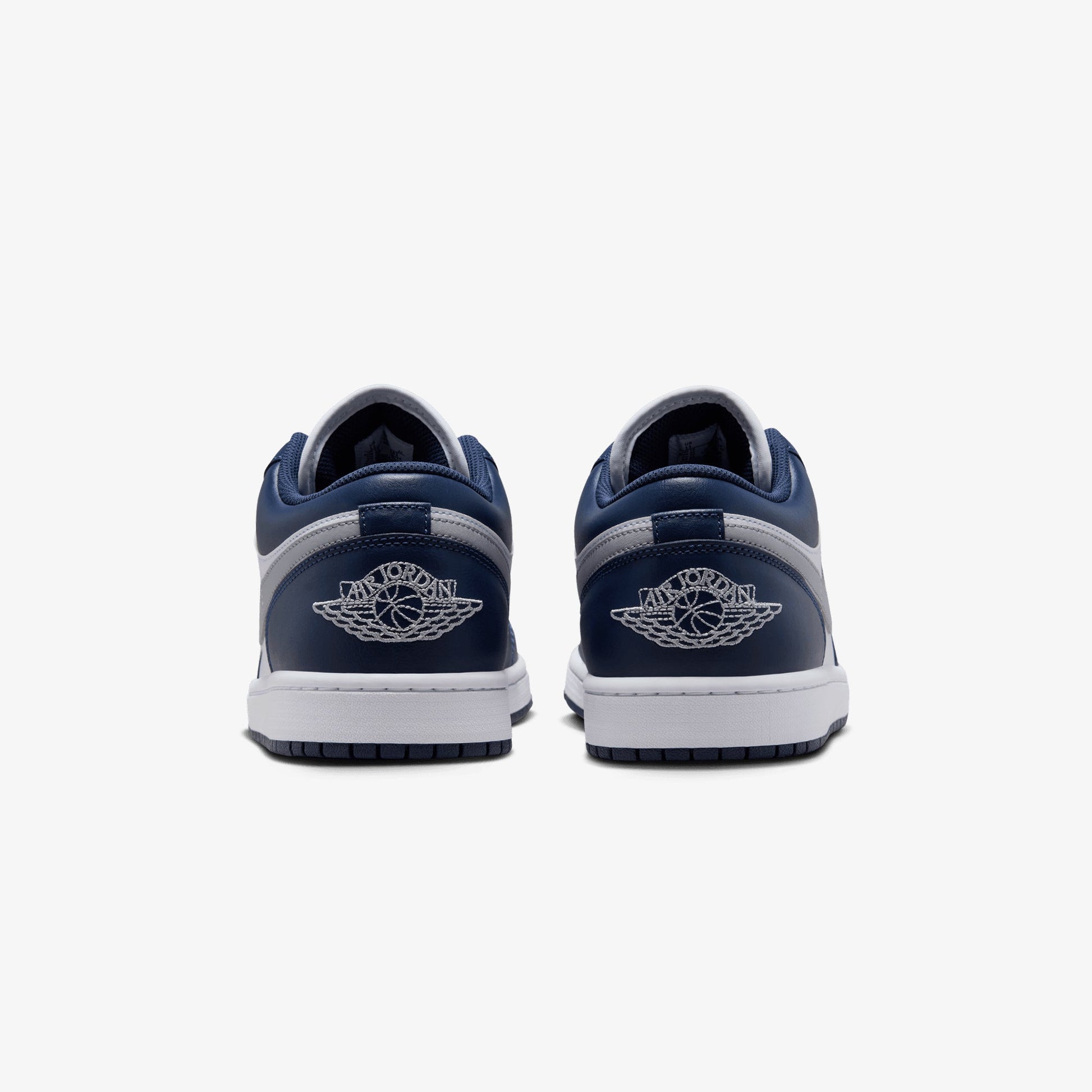 JORDAN | AIR JORDAN 1 LOW { WHITE/WOLF GREY-MIDNIGHT NAVY