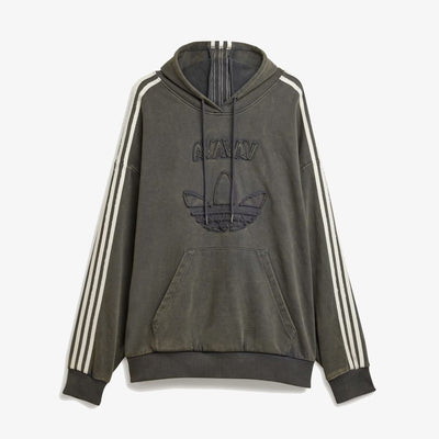 ADIDAS ORIGINALS | AVAVAV SHOULDERLESS HOODIE { CARBON