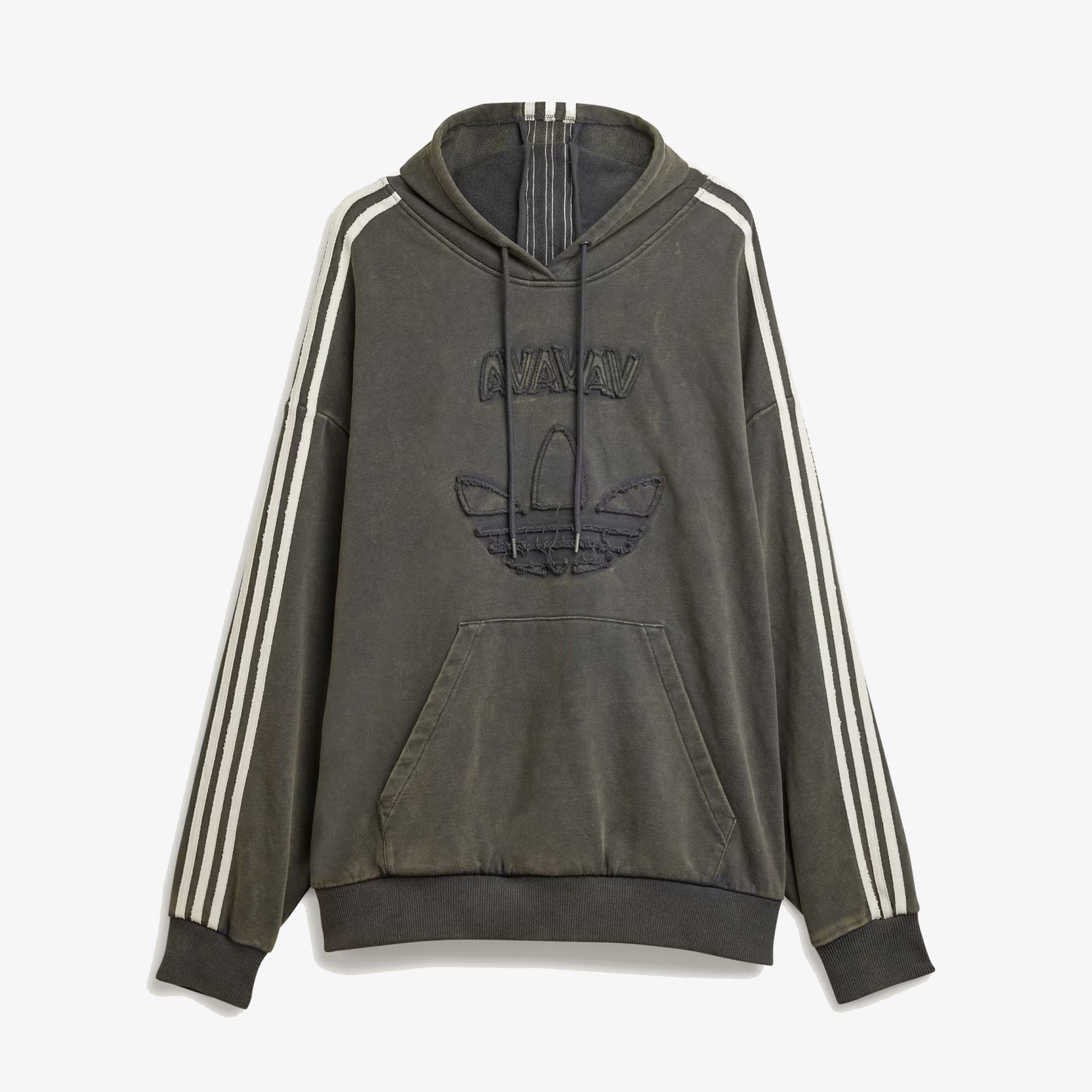ADIDAS ORIGINALS | AVAVAV SHOULDERLESS HOODIE { CARBON