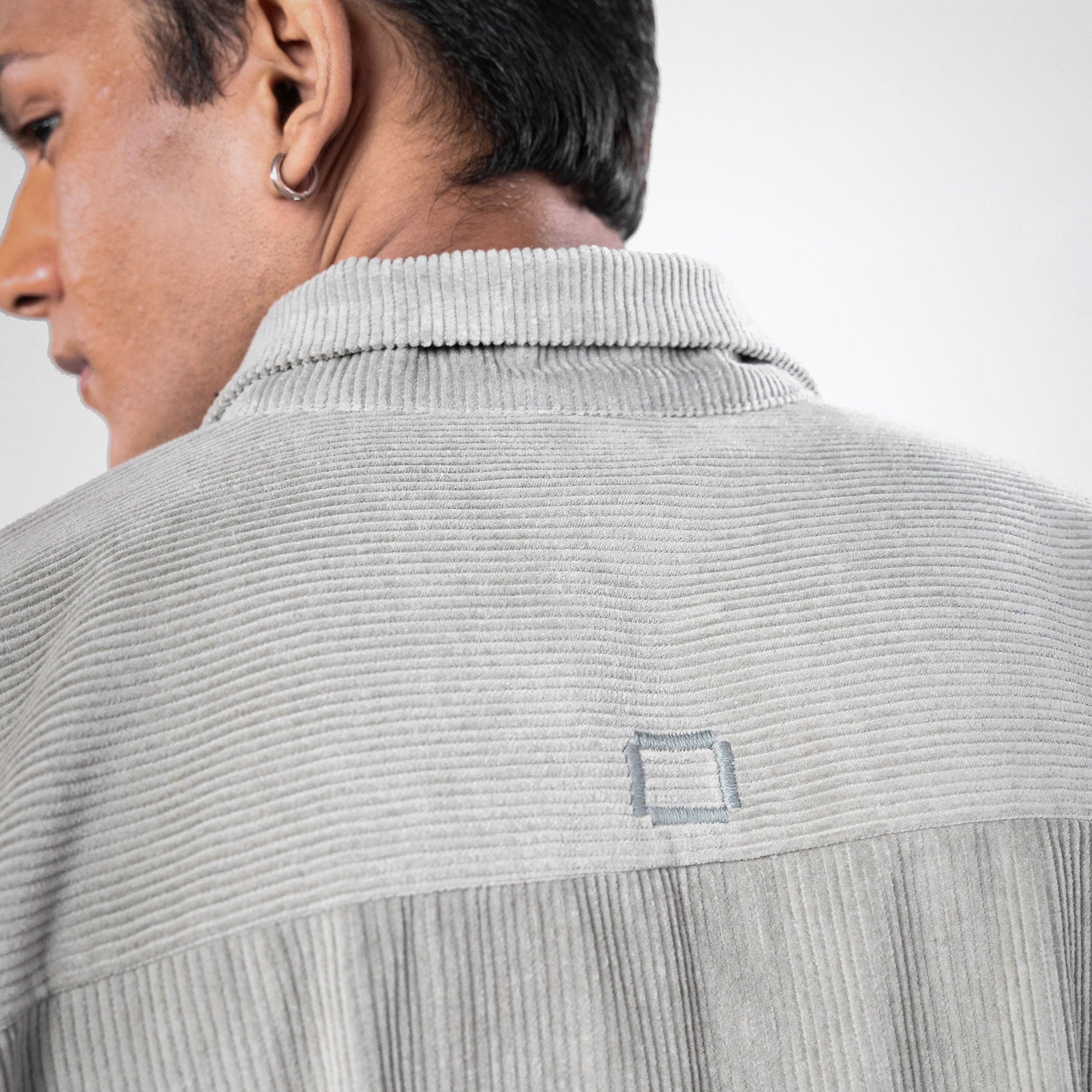 SUPERKICKS | CORDUROY SHIRT { SLATE GREY