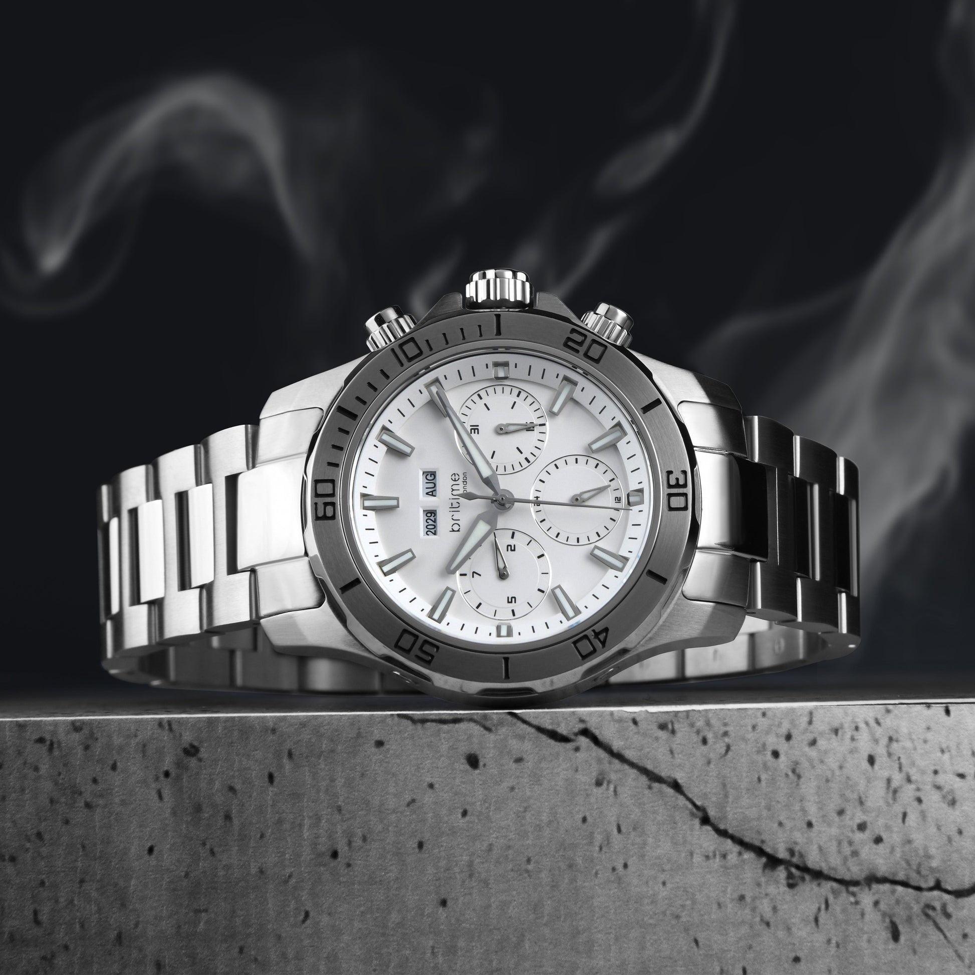 Equinox Men Automatic Silver Dial Multi-Function Metal Watch 562-M10301
