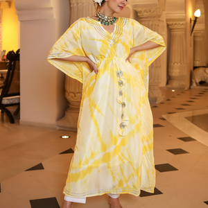 Mango Curve Tie Dye Kaftan Set