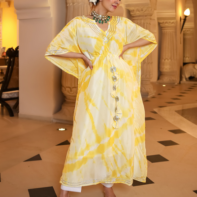Mango Curve Tie Dye Kaftan Set