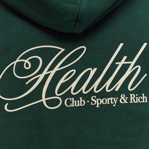 SPORTY & RICH | HEALTH SCRIPT HOODIE { GREEN