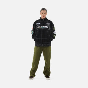 HUF | X GREDDY RACING TEAM JACKET  { BLACK/WHITE