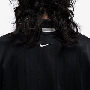 NIKE | AS W NSW CLLCTN DF JQRD LS JSY { BLACK/LT IRON ORE/WHITE