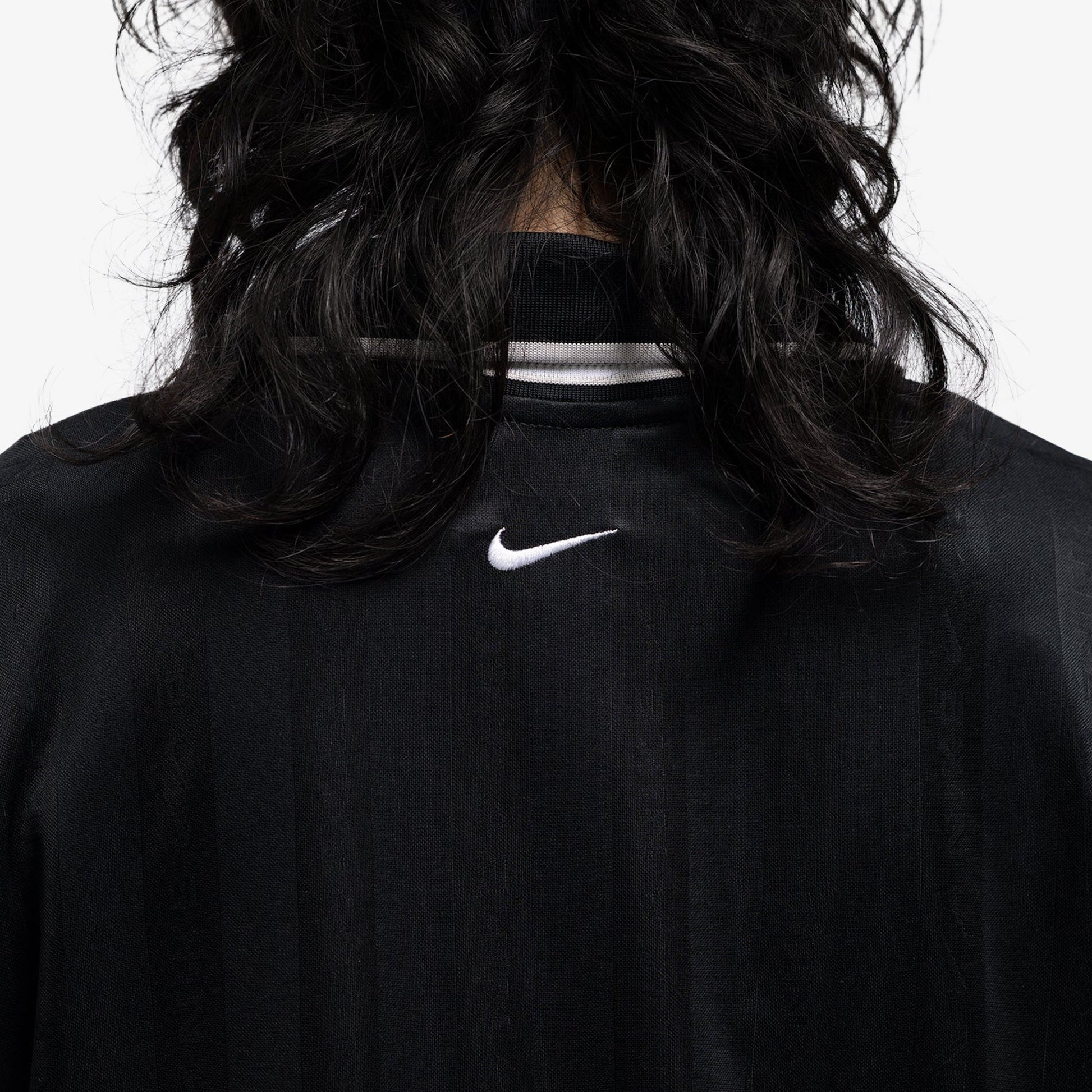 NIKE | AS W NSW CLLCTN DF JQRD LS JSY { BLACK/LT IRON ORE/WHITE