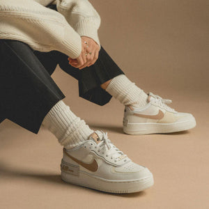 Nike | AIR FORCE 1 SHADOW  { SAIL/HEMP-FOSSIL-LIGHT BONE