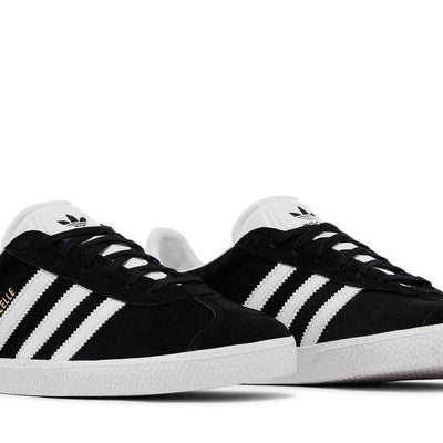 adidas Gazelle Core Black Cloud White Gold Metallic (GS)
