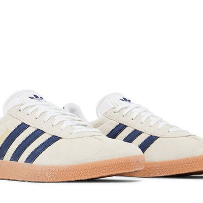 adidas Gazelle Beige Dark Blue Collegiate Burgundy